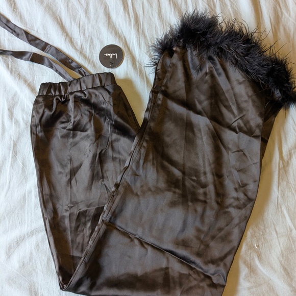 Lulus Pajama Pants - Black - Sz M (NWT) - Picture 3 of 4